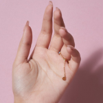 Women Champagne Plated Finger Chain